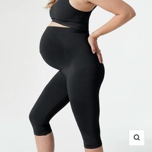 GUC Blanqi Maternity Belly Support Crop Leggings, XL